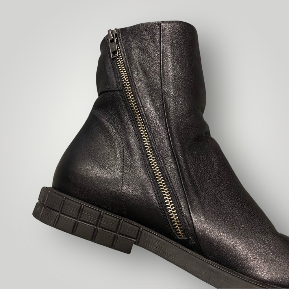 Bueno Olive Black leather Bootie Sz 39 - Picture 10 of 14